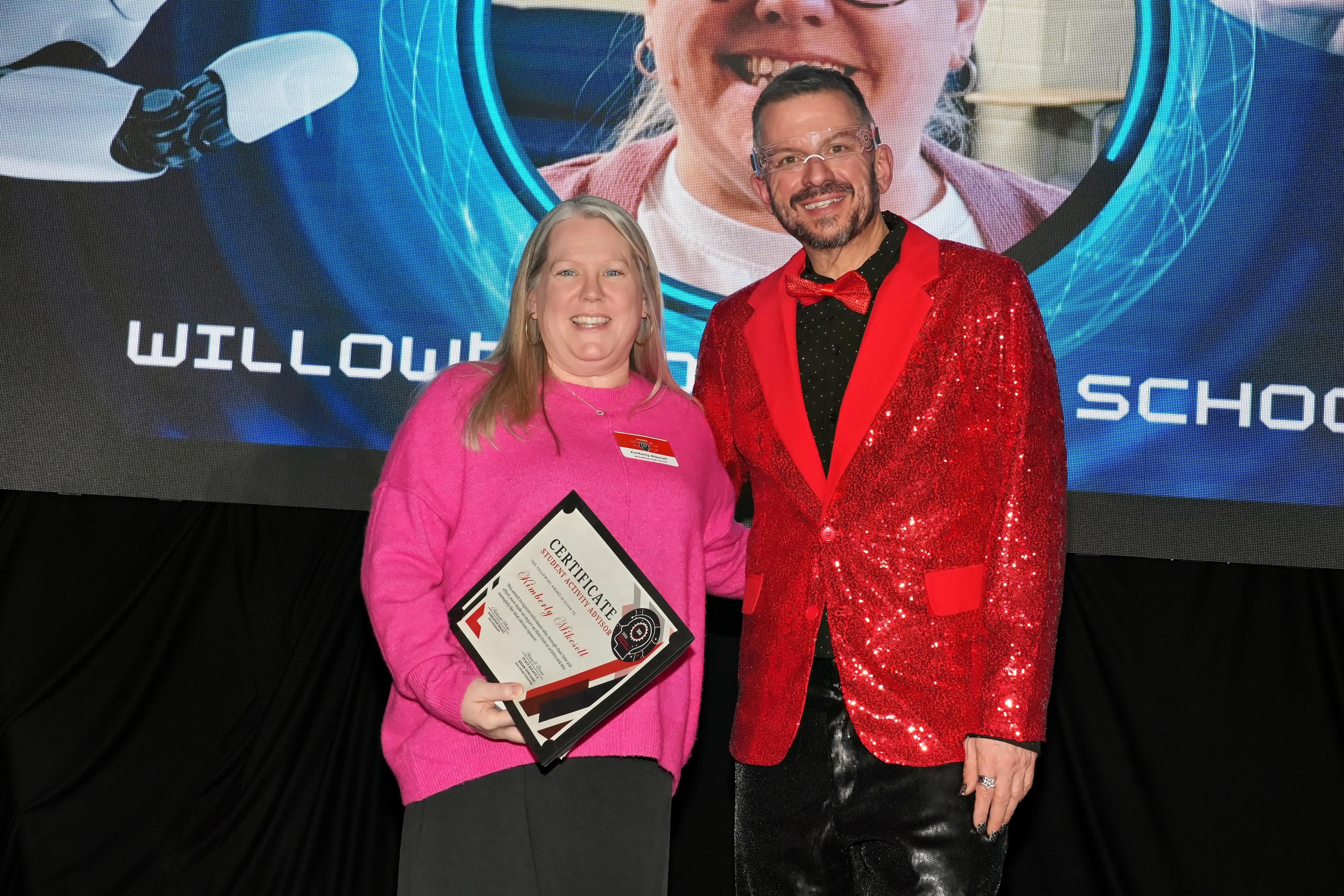 Willowbrook counselor honored with Student Activity Advisor Award