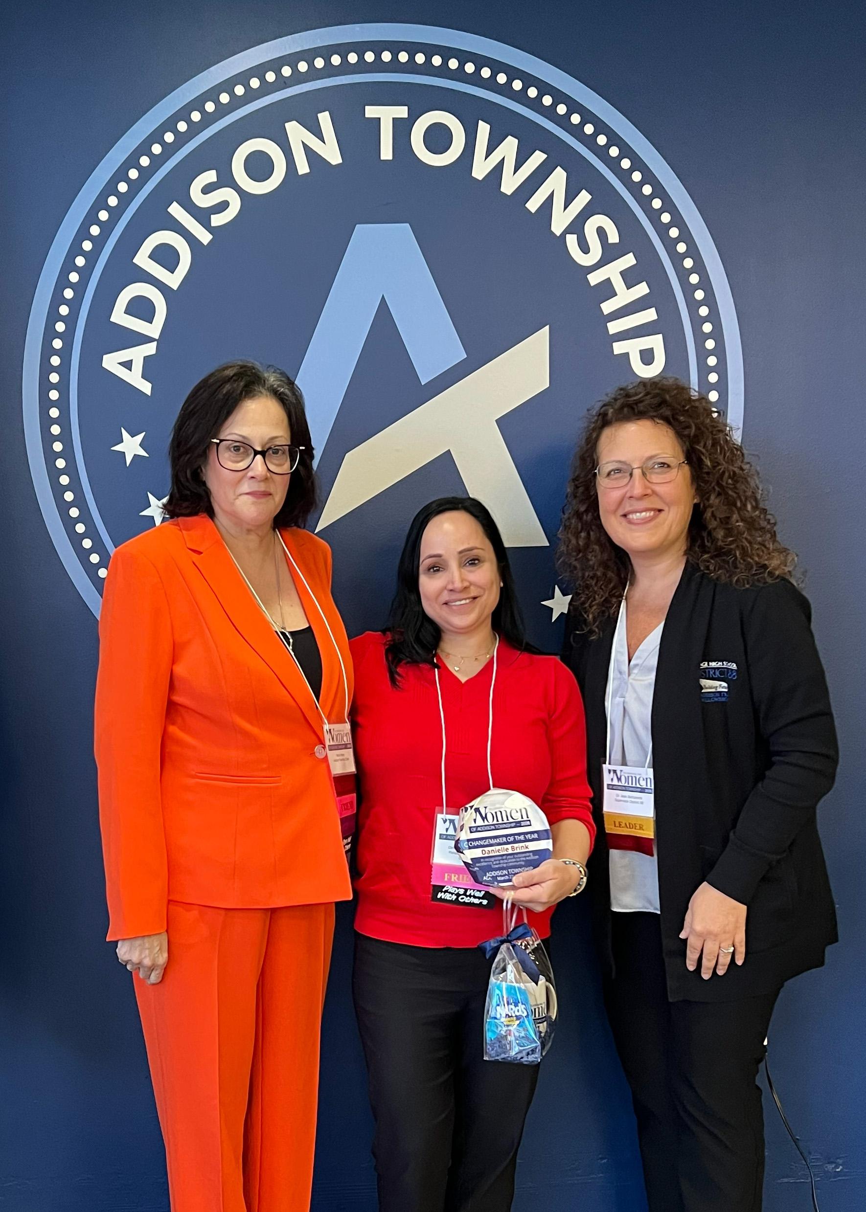 District 88 Director of Community Relations named as recipient of inaugural ‘Celebrating the Women of Addison Township Changemaker of the Year’ award