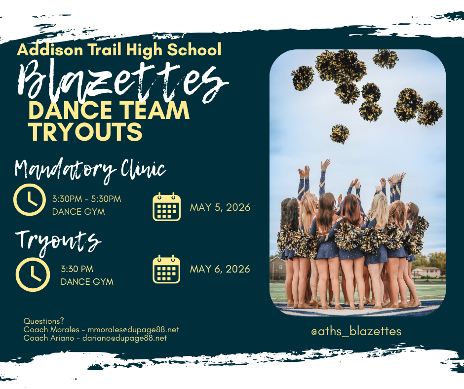 Addison Trail Blazettes to host tryouts for 2026-27 school year