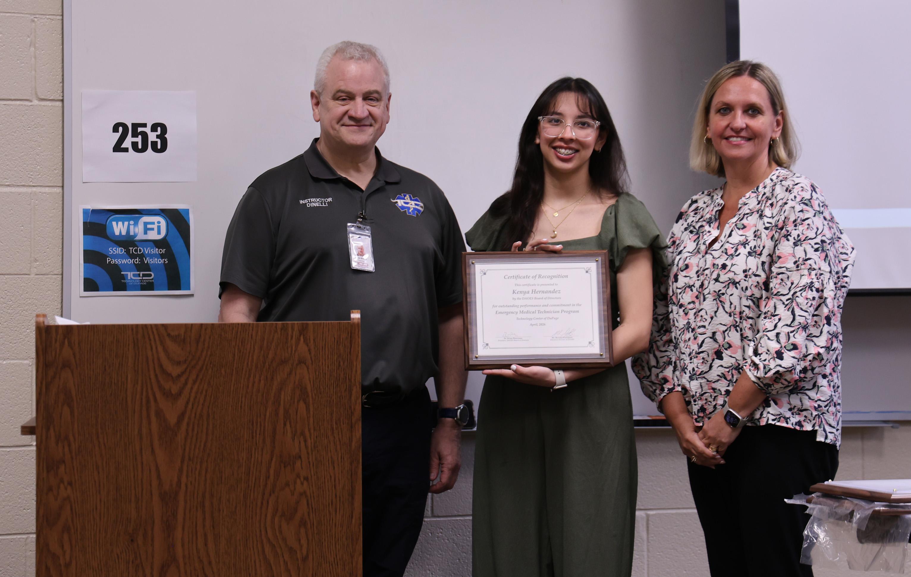 Willowbrook senior recognized as a Technology Center of DuPage Student of the Month
