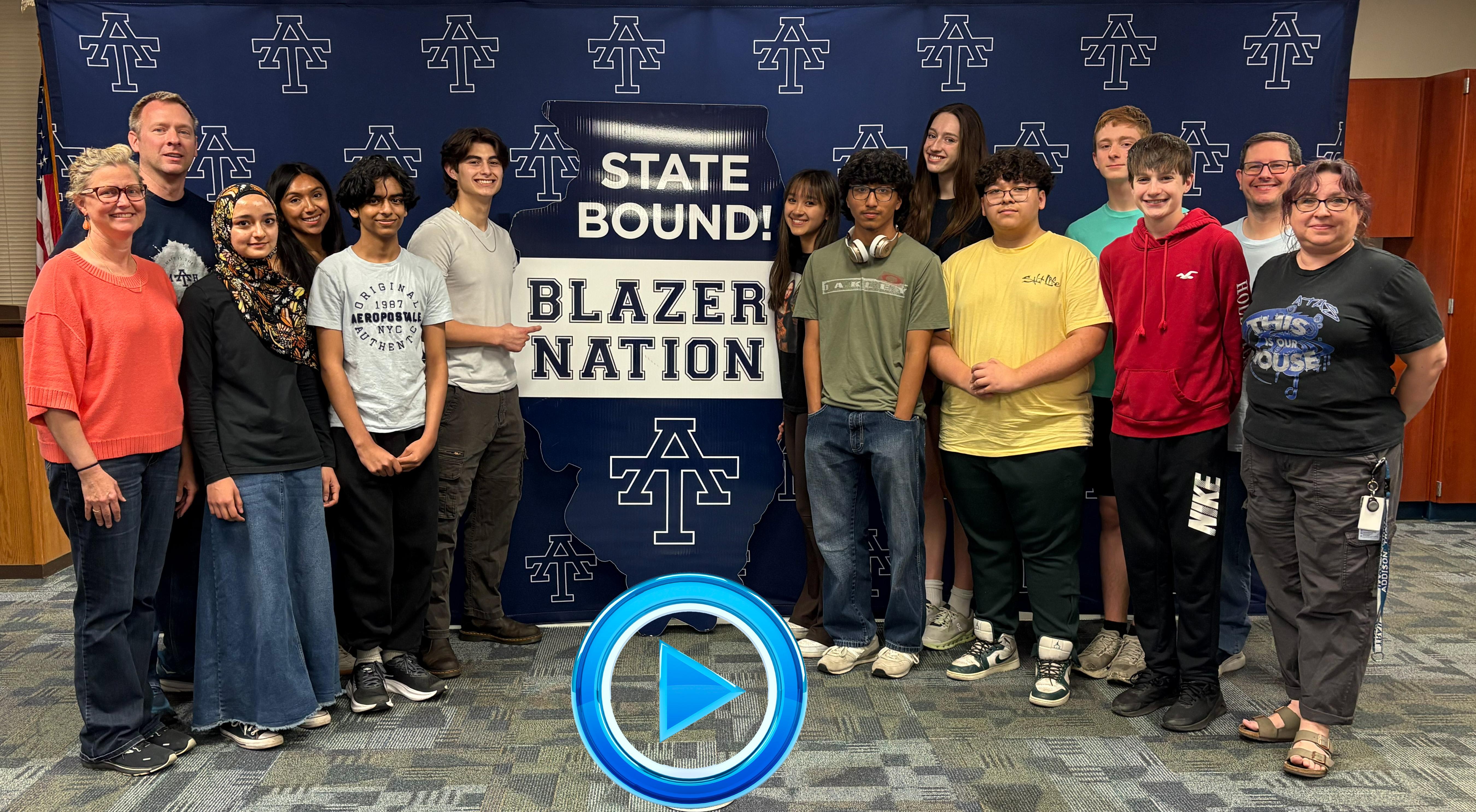 Addison Trail hosts State send-off celebration for members of Math Team