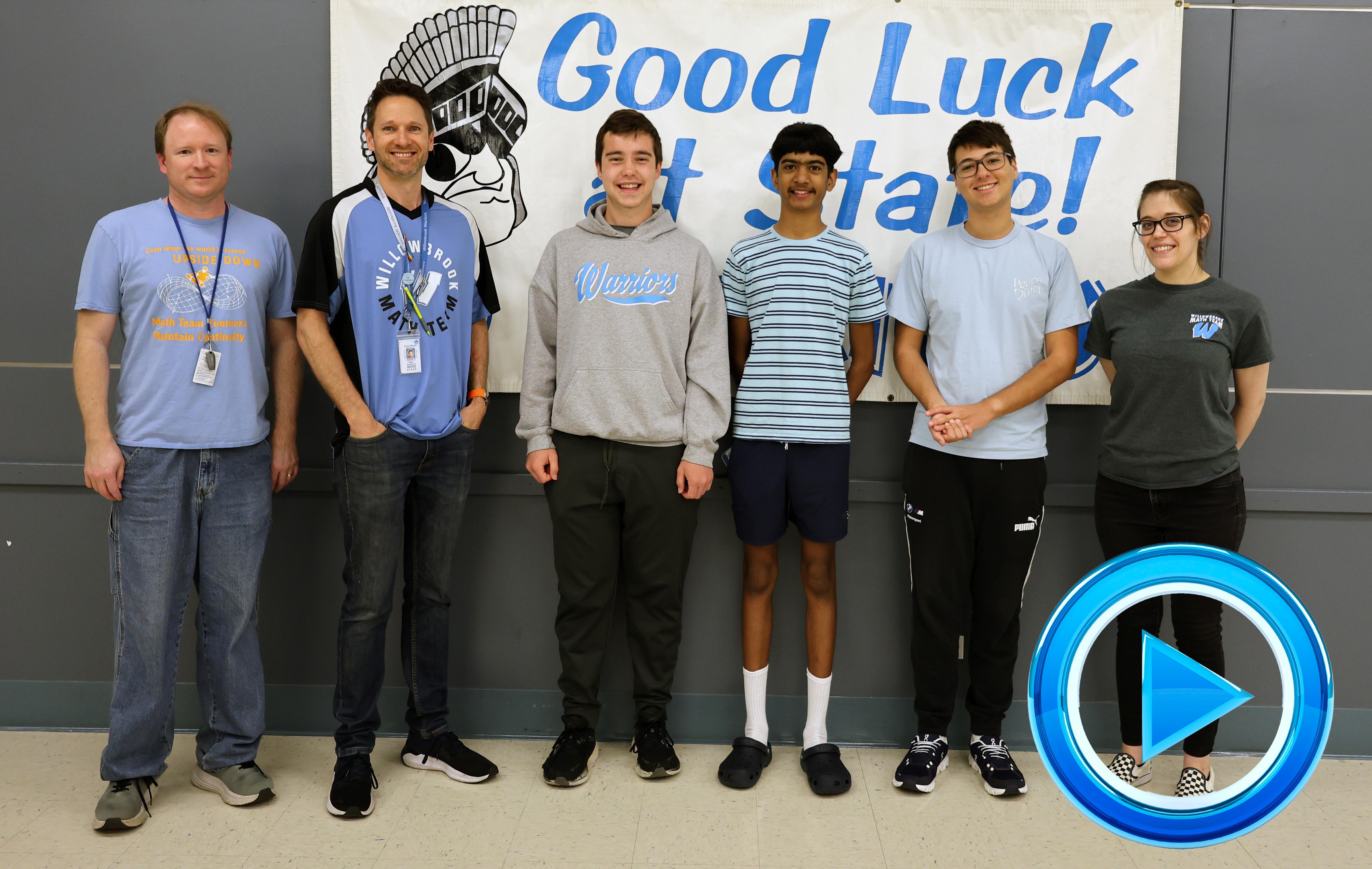Willowbrook hosts State send-off celebration for members of Math Team