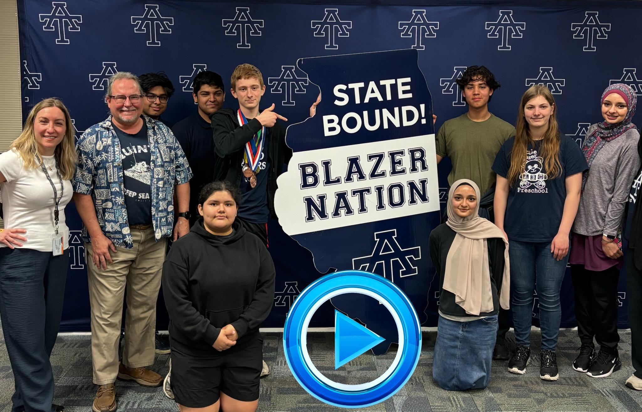 Addison Trail hosts State send-off celebration for members of Science Olympiad Team