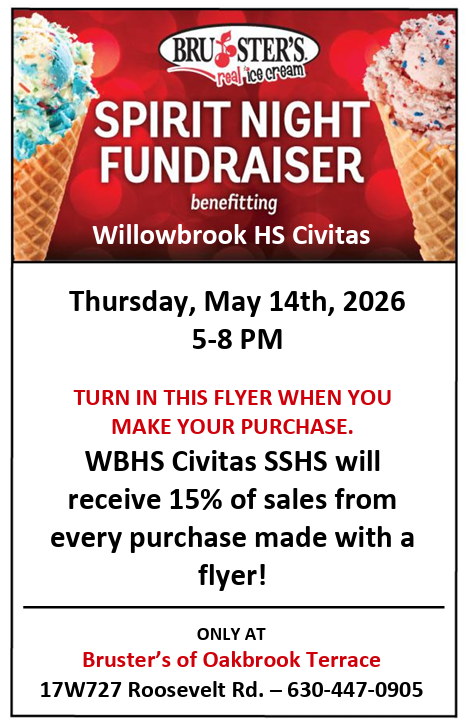 Willowbrook Social Studies Honor Society to host fundraiser 