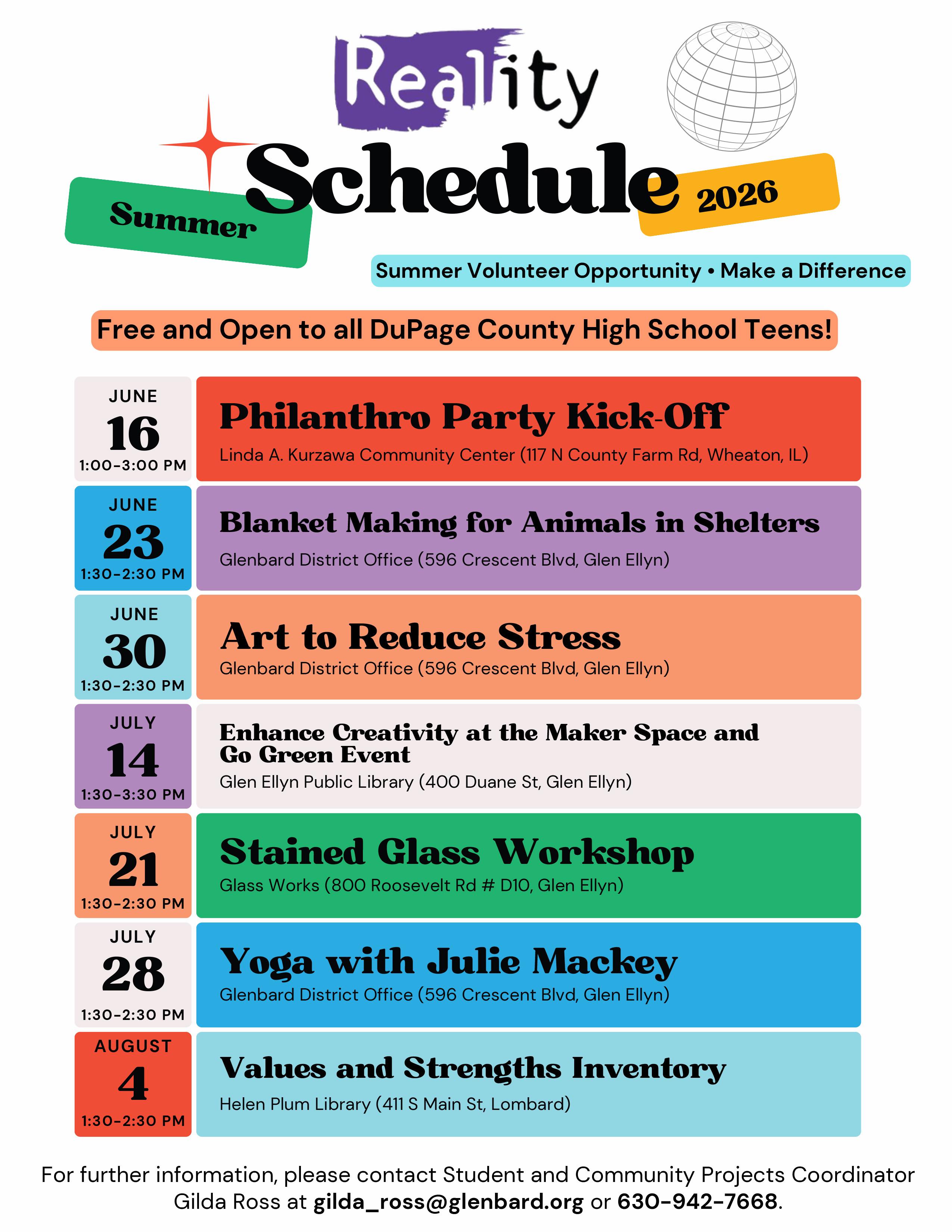 District 88 students invited to join Reality Illinois upcoming events