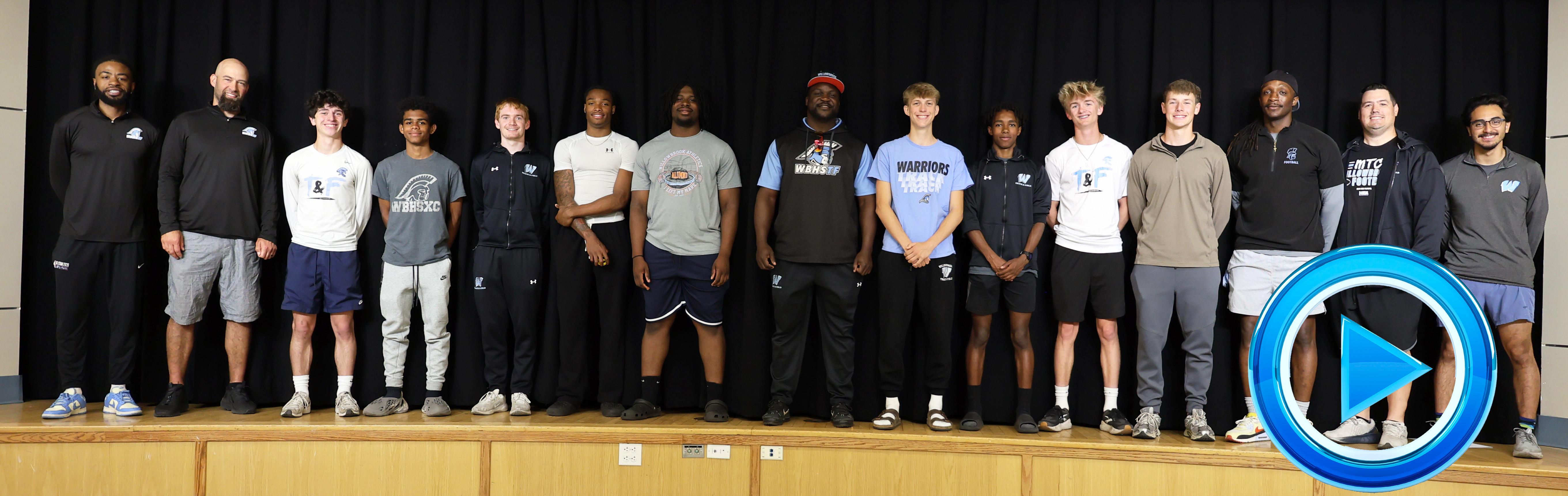 Willowbrook hosts State send-off celebration for members of Boys Track & Field Team