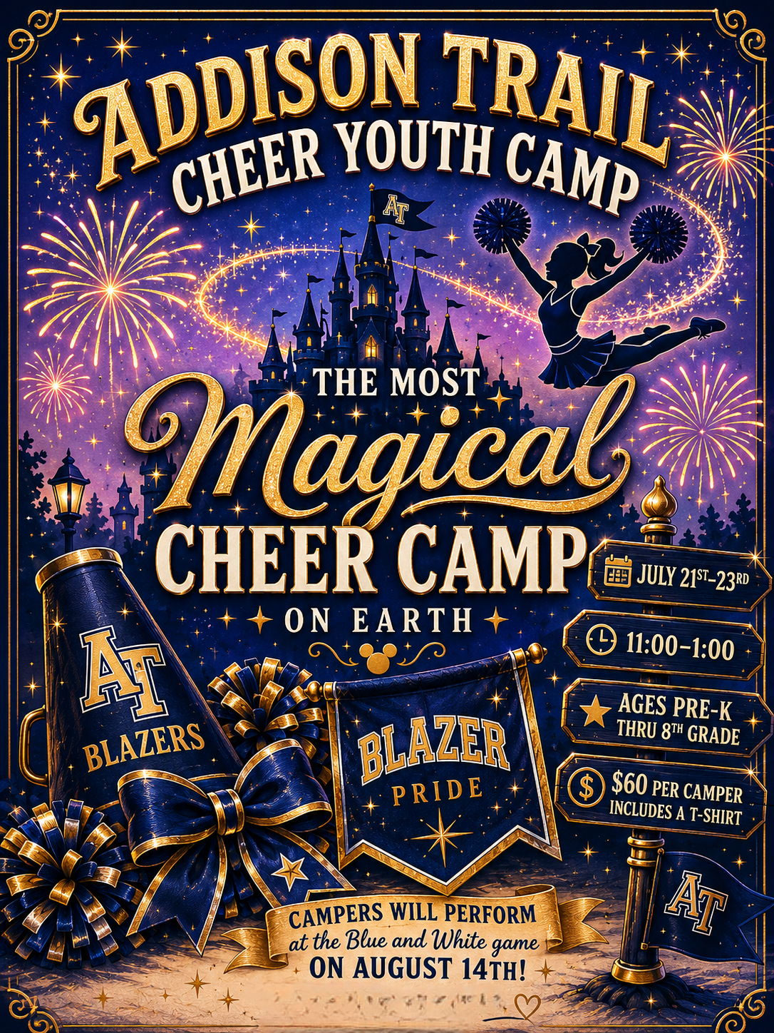 Addison Trail Cheerleading Team to host camp for students in prekindergarten through eighth grade