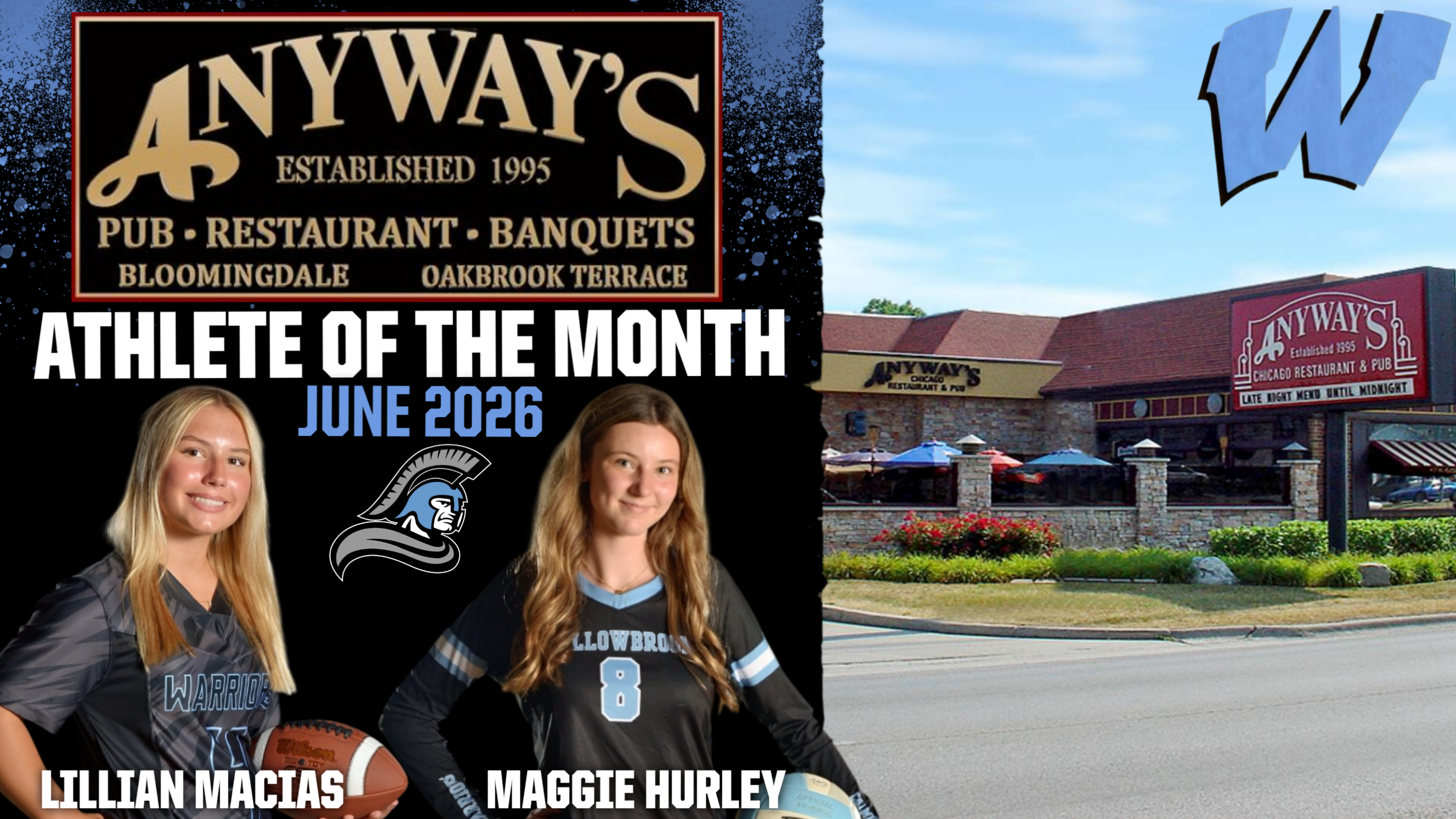 Willowbrook Athletics names June Anyway’s Athletes of the Month
