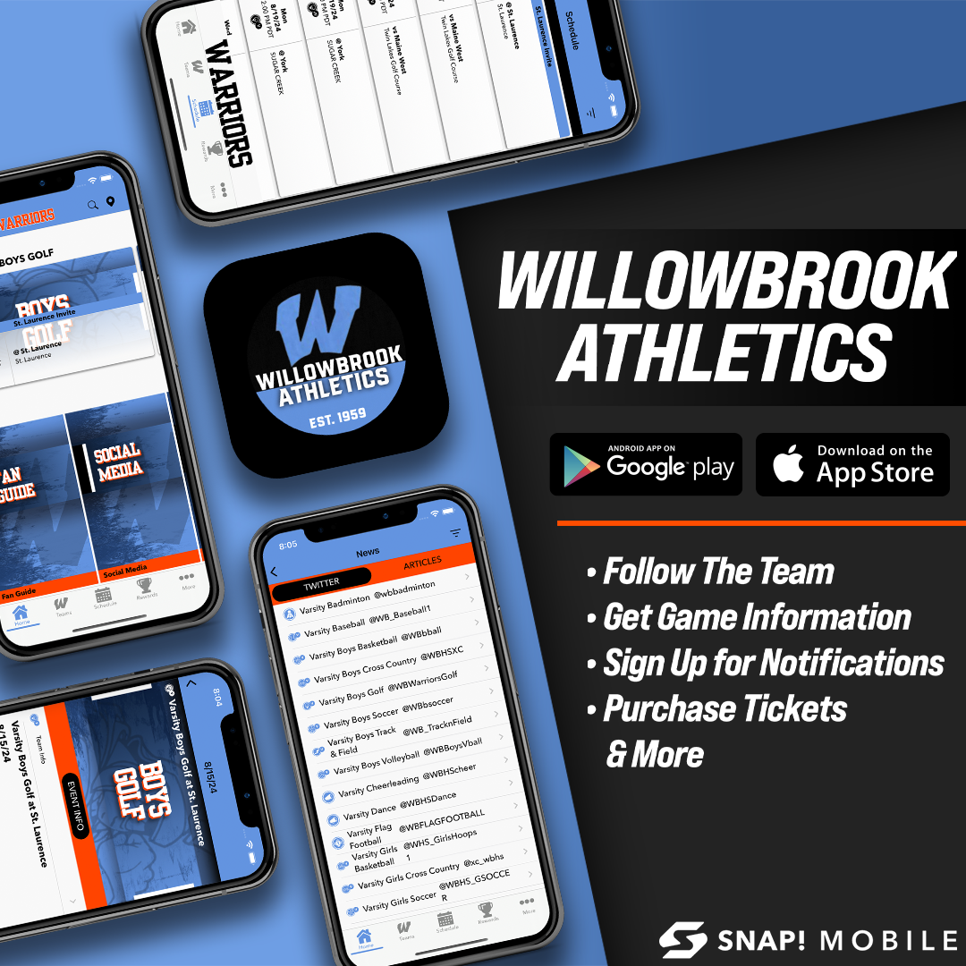 Willowbrook Athletics launches app for fans to stay up to date with Warrior sports