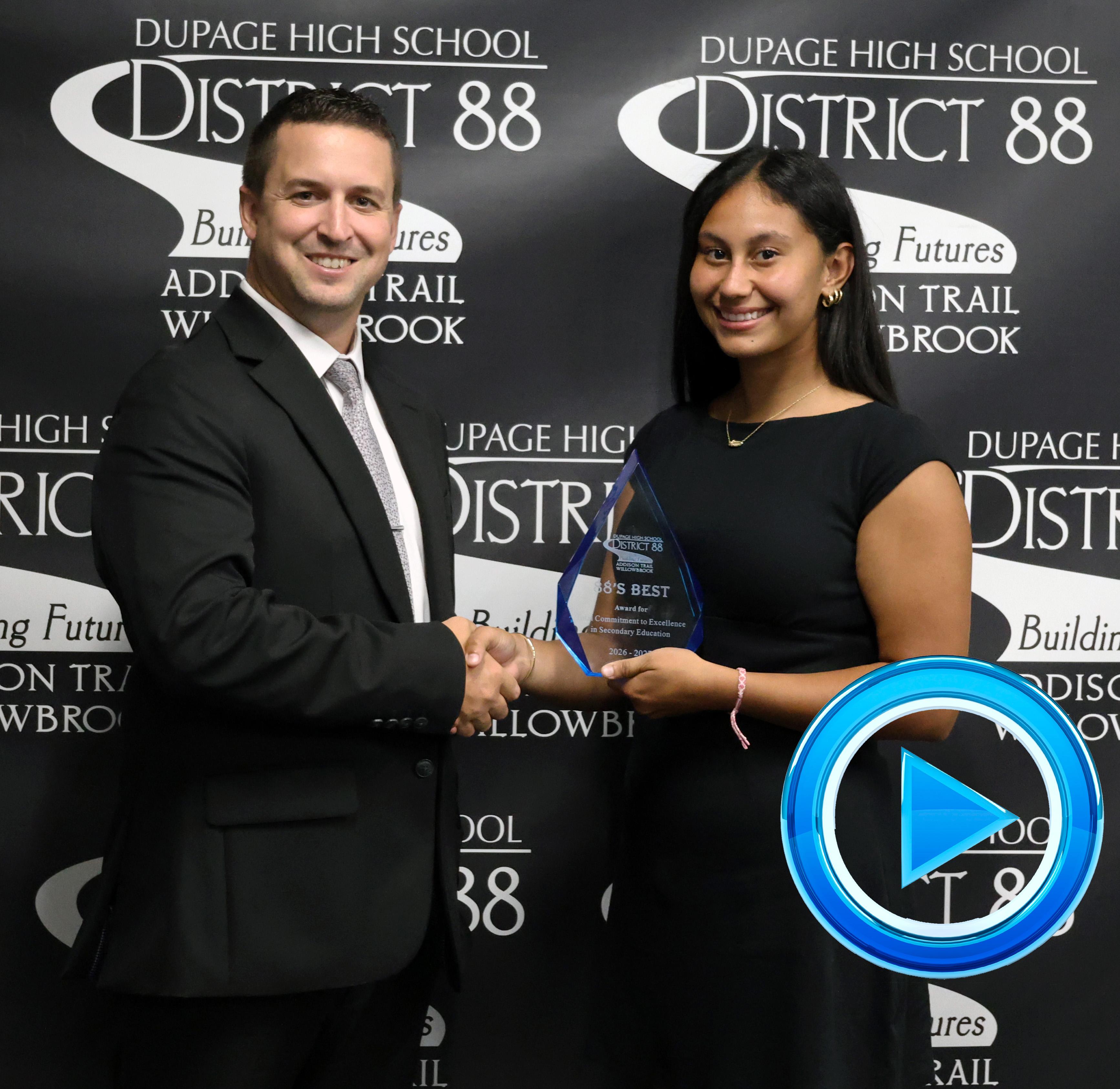 Addison Trail names August recipient of 88’s Best recognition