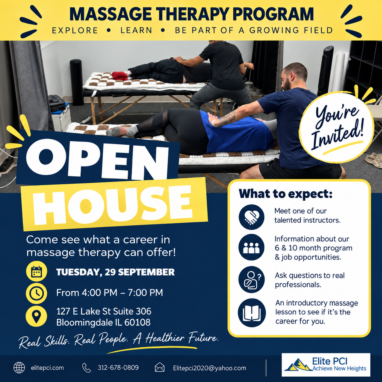 District 88 students invited to attend open house to see what a career in massage therapy can offer