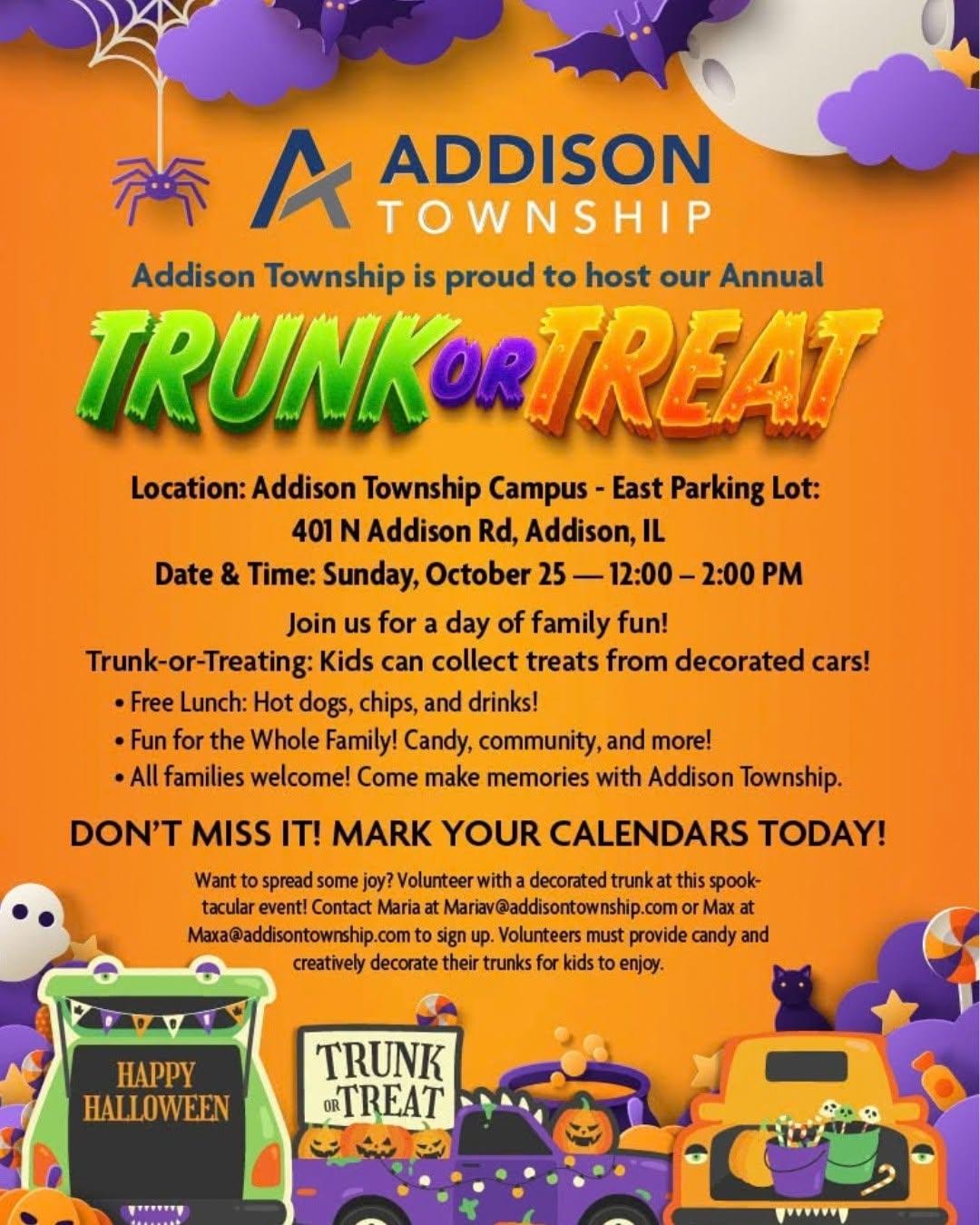 Community members invited to attend upcoming events hosted by Addison Township