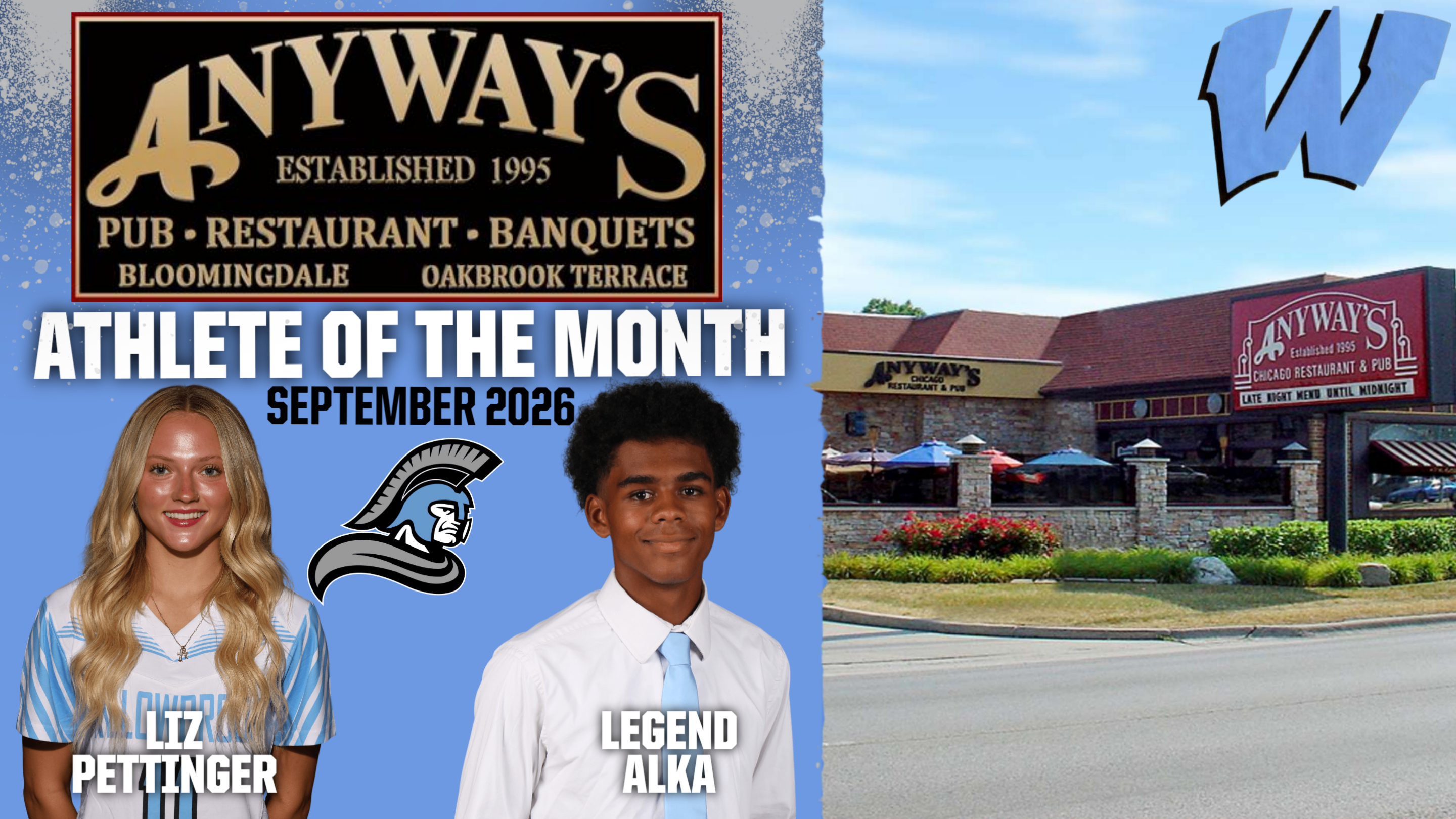 Willowbrook Athletics names September Anyway’s Athletes of the Month