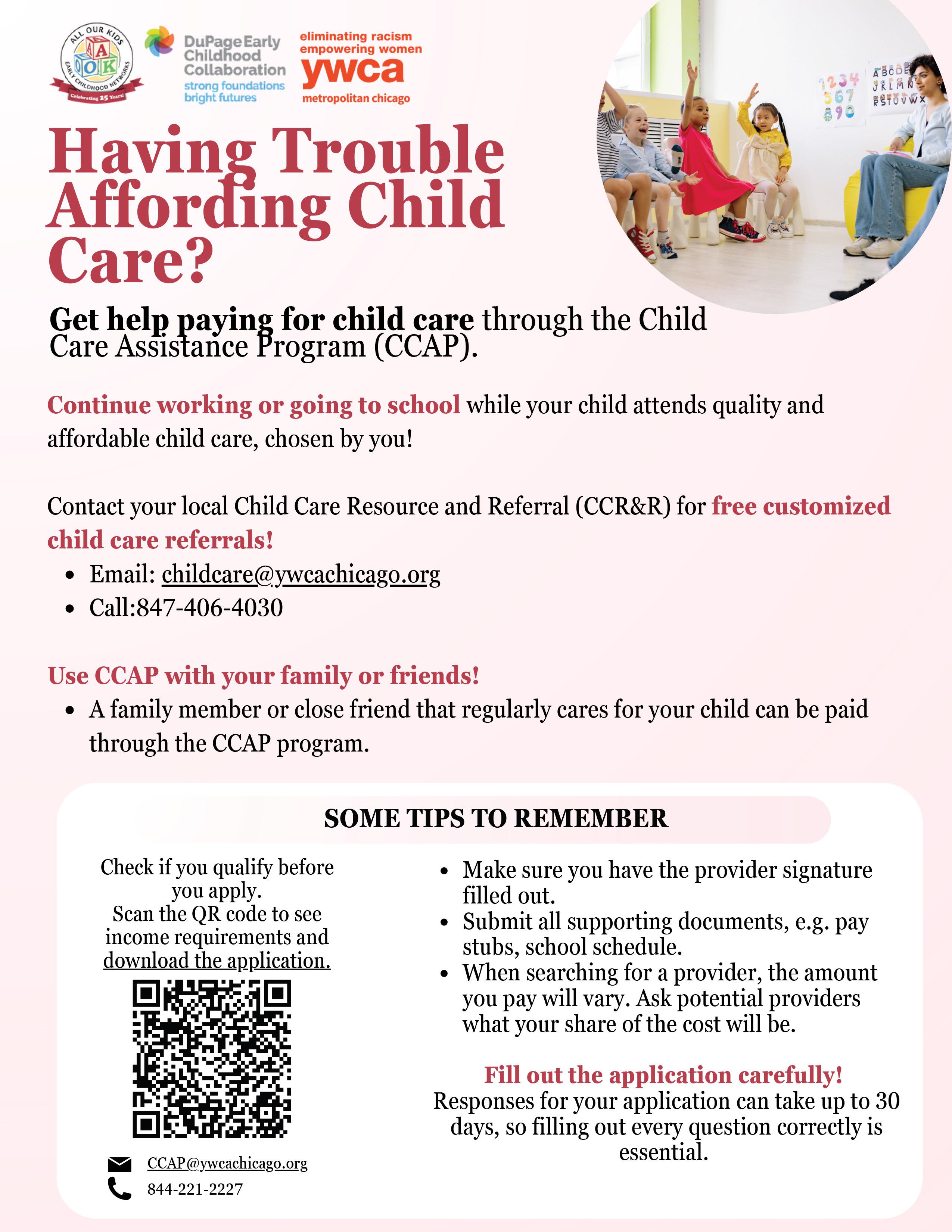Learn about the Child Care Assistance Program