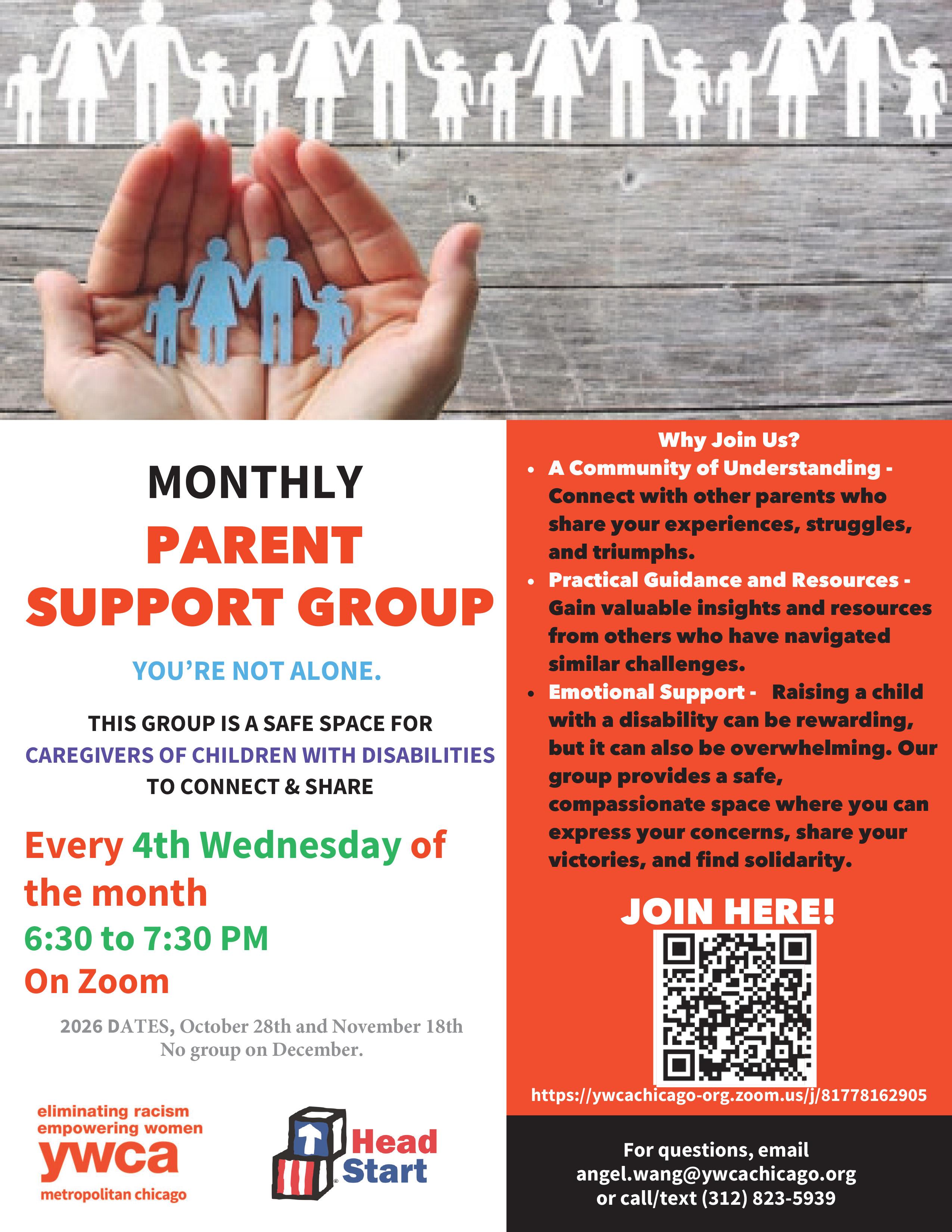 Support group for caregivers of children with disabilities