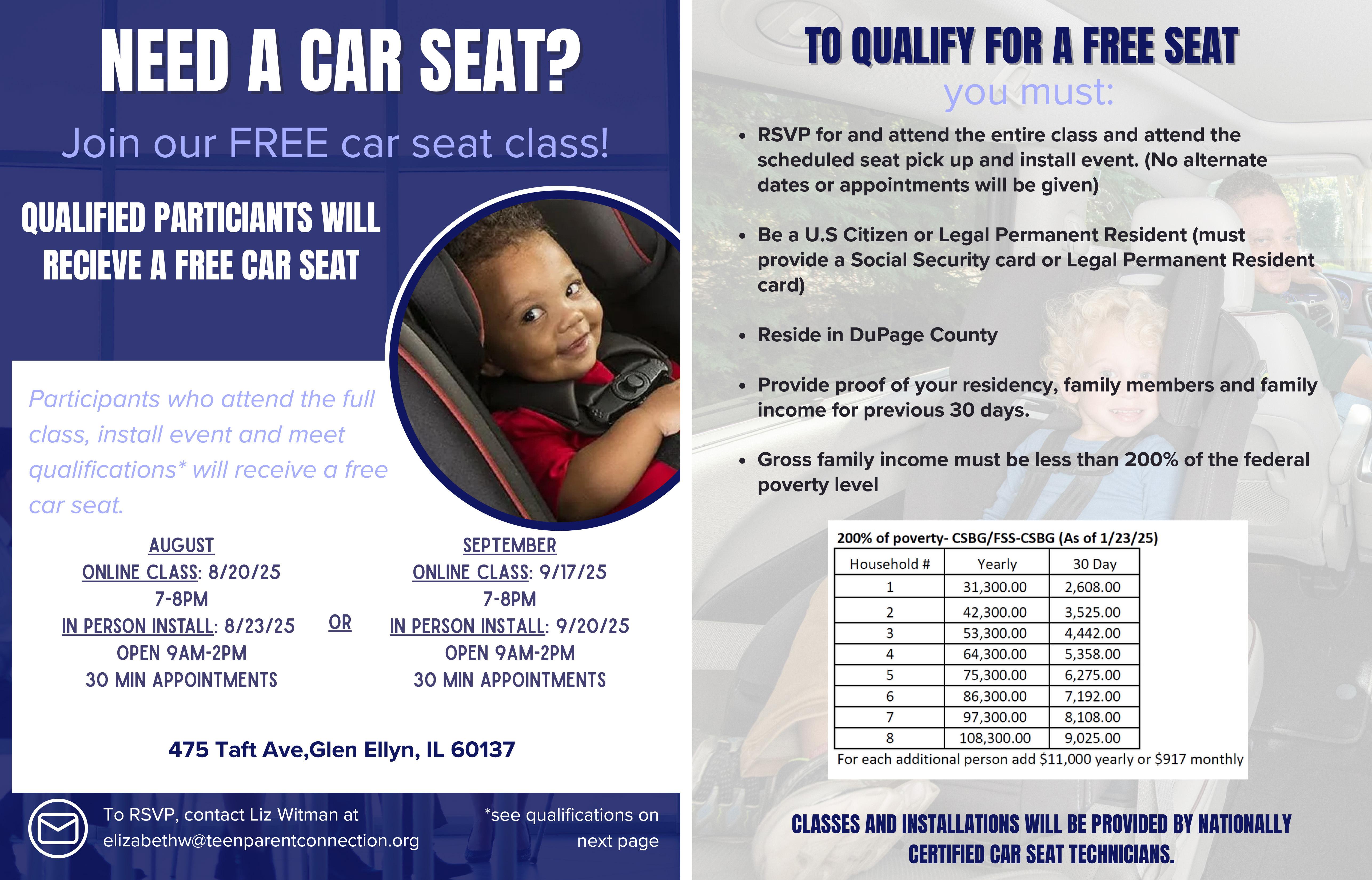 Teen Parent Connection to offer car seat classes