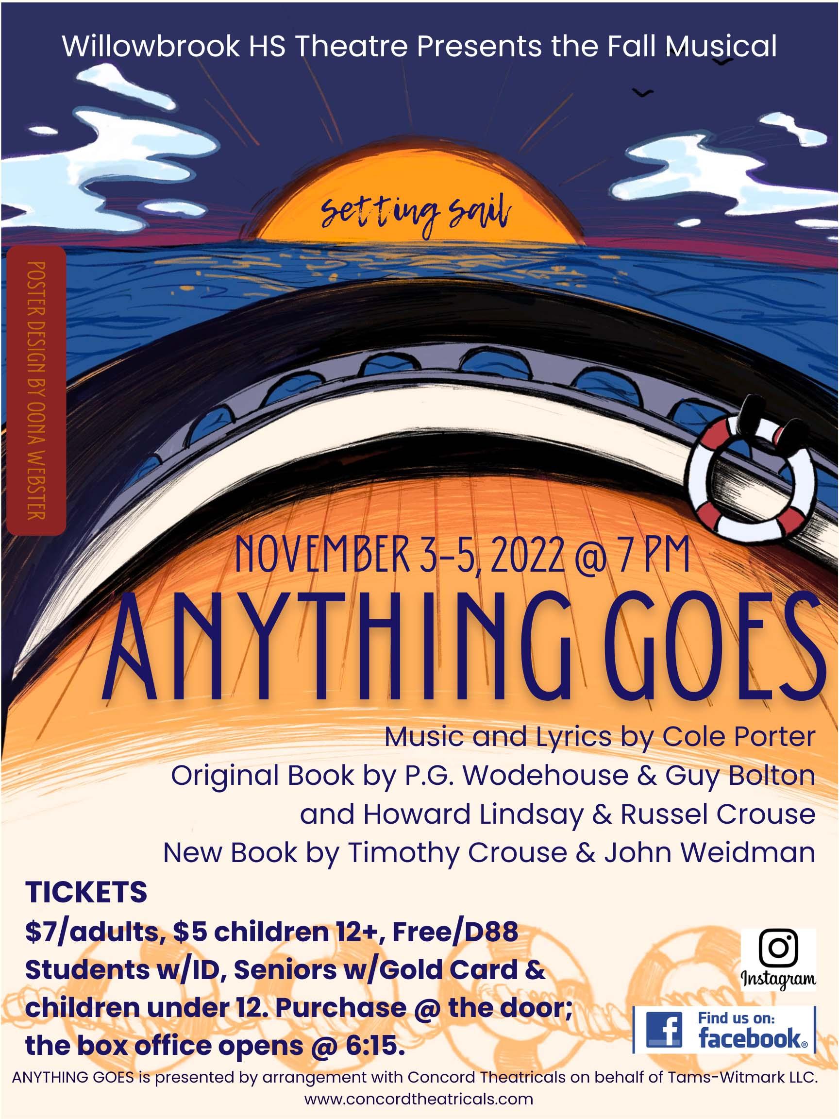Anything Goes Broadway Poster